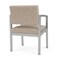 Lesro Lenox Steel Guest Chair, Stone (Beige) Seat, Stone Back, 22.5 W 24.5 L 32 H, Vinyl Seat LS1101 - alternate 3